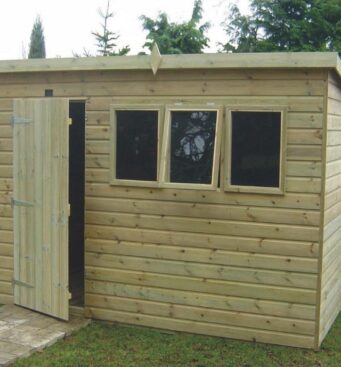 tanalised heavy duty pent shed